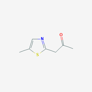 molecular formula C7H9NOS B15051132 1-(5-Methyl-2-thiazolyl)-2-propanone 