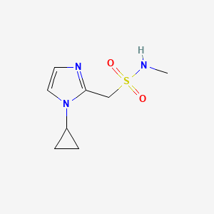 molecular formula C8H13N3O2S B15051177 1-(1-cyclopropyl-1H-imidazol-2-yl)-N-methylmethanesulfonamide 