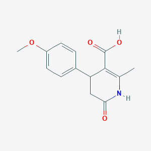 molecular formula C14H15NO4 B1505118 4-(4-Methoxyphenyl)-2-methyl-6-oxo-1,4,5,6-tetrahydropyridine-3-carboxylic acid CAS No. 423120-08-5