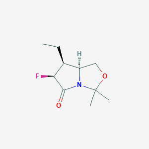 (6S,7S,7aS)-7-ethyl-6-fluoro-3,3-dimethyl-hexahydropyrrolo[1,2-c][1,3]oxazol-5-one