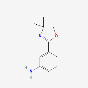 molecular formula C11H14N2O B1505124 3-(4,5-Dihydro-4,4-dimethyloxazol-2-YL)benzenamine CAS No. 913731-10-9