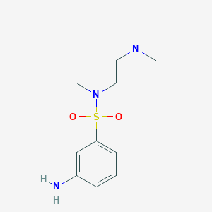3-Amino-N-[2-(dimethylamino)ethyl]-N-methylbenzene-1-sulfonamide