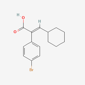 molecular formula C15H17BrO2 B1505128 (E)-2-(4-Bromophenyl)-3-cyclohexylacrylic acid CAS No. 731018-46-5