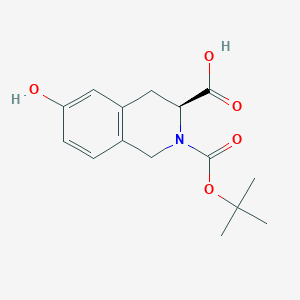 (S)-2-(tert-butoxycarbonyl)-6-hydroxy-1,2,3,4-tetrahydroisoquinoline-3-carboxylic acid