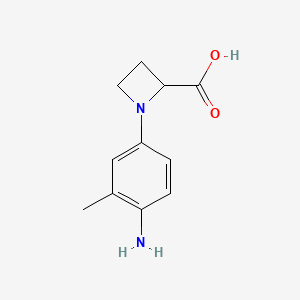 1-(4-Amino-3-methylphenyl)azetidine-2-carboxylic acid