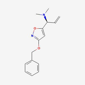 [(1S)-1-[3-(benzyloxy)-1,2-oxazol-5-yl]prop-2-en-1-yl]dimethylamine