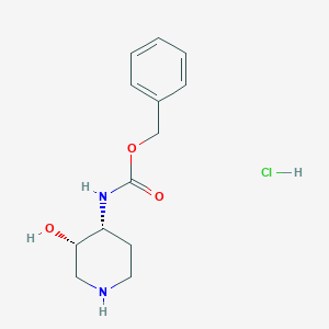 molecular formula C13H19ClN2O3 B15051327 cis-Benzyl (3-hydroxypiperidin-4-YL)carbamate hcl 