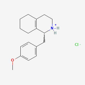 molecular formula C17H24ClNO B1505135 (1R)-1-[(4-Methoxyphenyl)methyl]-1,2,3,4,5,6,7,8-octahydroisoquinolin-2-ium;chloride CAS No. 69735-34-8