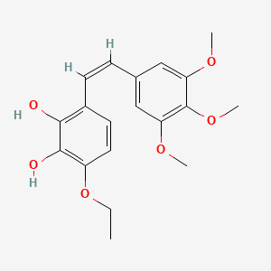 molecular formula C19H22O6 B1505137 (Z)-3-Ethoxy-6-(3,4,5-trimethoxystyryl)benzene-1,2-diol 