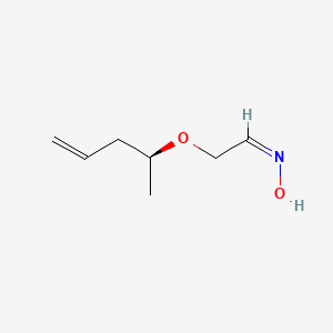 molecular formula C7H13NO2 B15051374 (1E)-N-hydroxy-2-[(2S)-pent-4-en-2-yloxy]ethanimine 