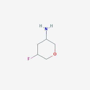 molecular formula C5H10FNO B15051377 5-Fluorotetrahydro-2H-pyran-3-amine 