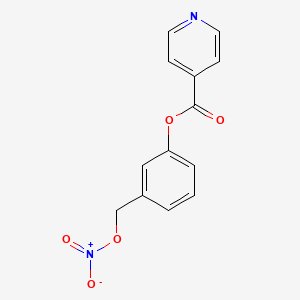 3-((Nitrooxy)methyl)phenyl isonicotinate