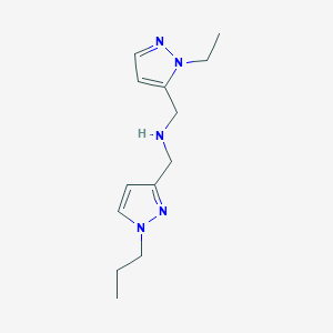 [(1-ethyl-1H-pyrazol-5-yl)methyl][(1-propyl-1H-pyrazol-3-yl)methyl]amine