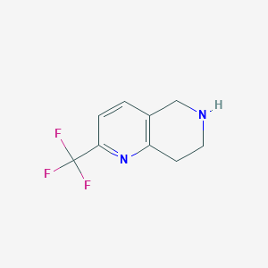 molecular formula C9H9F3N2 B1505140 2-(Trifluoromethyl)-5,6,7,8-tetrahydro-1,6-naphthyridine CAS No. 794461-84-0