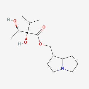 molecular formula C15H27NO4 B15051425 (hexahydro-1H-pyrrolizin-1-yl)methyl (2S)-2-hydroxy-2-[(1S)-1-hydroxyethyl]-3-methylbutanoate 