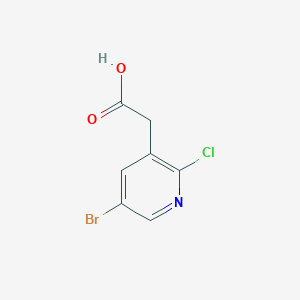 2-(5-Bromo-2-chloropyridin-3-yl)acetic acid