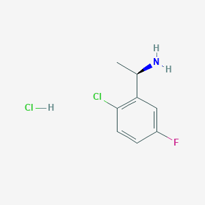 molecular formula C8H10Cl2FN B1505144 (R)-1-(2-Chloro-5-fluorophenyl)ethanamine hydrochloride CAS No. 1217456-32-0