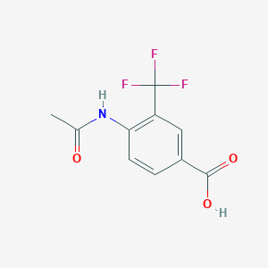 molecular formula C10H8F3NO3 B1505146 4-Acetamido-3-(trifluoromethyl)benzoic acid CAS No. 773108-11-5