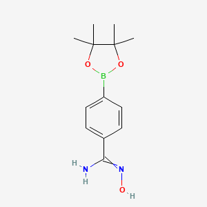 N-hydroxy-4-(4,4,5,5-tetramethyl-1,3,2-dioxaborolan-2-yl)benzene-1-carboximidamide