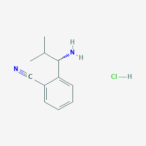 (S)-2-(1-Amino-2-methylpropyl)benzonitrile hydrochloride