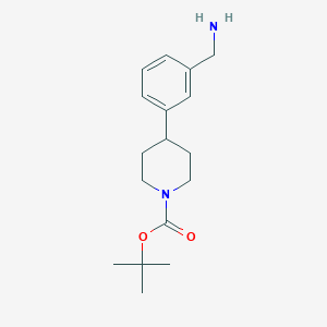 molecular formula C17H26N2O2 B15051504 Tert-butyl 4-(3-(aminomethyl)phenyl)piperidine-1-carboxylate 