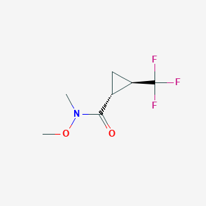 (1R,2R)-N-methoxy-N-methyl-2-(trifluoromethyl)cyclopropane-1-carboxamide