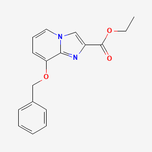 molecular formula C17H16N2O3 B1505155 Ethyl 8-(benzyloxy)imidazo[1,2-A]pyridine-2-carboxylate CAS No. 79707-07-6