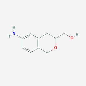 molecular formula C10H13NO2 B15051566 (6-Aminoisochroman-3-yl)methanol 