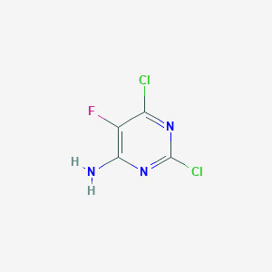 molecular formula C4H2Cl2FN3 B15051569 2,6-Dichloro-5-fluoropyrimidin-4-amine 