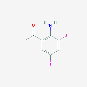 molecular formula C8H7FINO B1505157 1-(2-Amino-3-fluoro-5-iodophenyl)ethanone CAS No. 935292-91-4