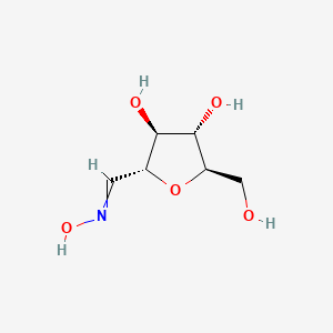 molecular formula C6H11NO5 B15051624 (2R,3S,4S,5R)-2-[(hydroxyimino)methyl]-5-(hydroxymethyl)oxolane-3,4-diol 