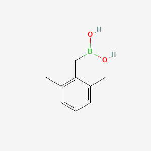 molecular formula C9H13BO2 B15051629 [(2,6-Dimethylphenyl)methyl]boronic acid 