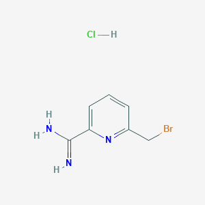 6-(Bromomethyl)picolinimidamide hydrochloride