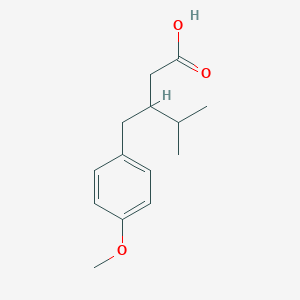 molecular formula C14H20O3 B15051641 3-(4-Methoxybenzyl)-4-methylpentanoic acid 