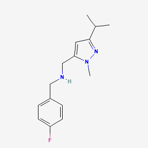 [(4-fluorophenyl)methyl]({[1-methyl-3-(propan-2-yl)-1H-pyrazol-5-yl]methyl})amine