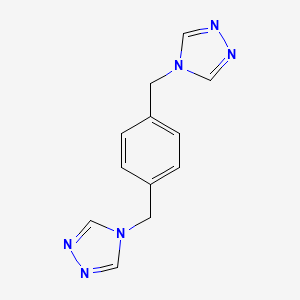 molecular formula C12H12N6 B15051658 1,4-Bis((4H-1,2,4-triazol-4-yl)methyl)benzene 