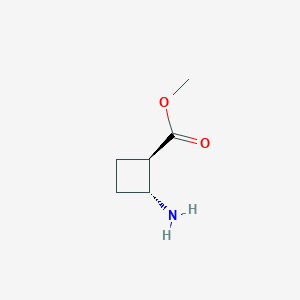 molecular formula C6H11NO2 B15051661 Methyl (1R,2R)-2-aminocyclobutane-1-carboxylate 