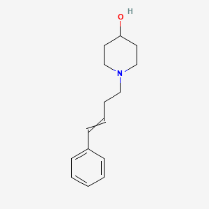 molecular formula C15H21NO B15051664 1-(4-Phenylbut-3-en-1-yl)piperidin-4-ol CAS No. 1353990-97-2