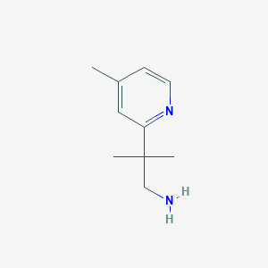 molecular formula C10H16N2 B1505168 2-甲基-2-(4-甲基吡啶-2-基)丙-1-胺 CAS No. 1232432-61-9