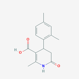 4-(2,4-Dimethylphenyl)-1,4,5,6-tetrahydro-2-methyl-6-oxo-3-pyridinecarboxylic acid