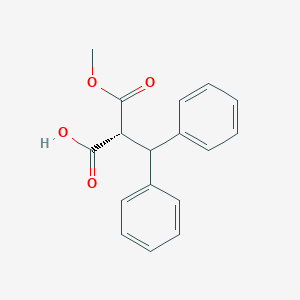 molecular formula C17H16O4 B15051741 (R)-2-(Methoxycarbonyl)-3,3-diphenylpropanoic acid 