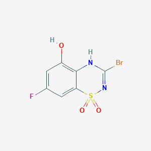 3-Bromo-7-fluoro-5-hydroxy-4H-benzo[e][1,2,4]thiadiazine 1,1-dioxide