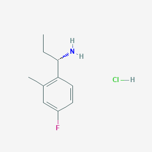 (S)-1-(4-Fluoro-2-methylphenyl)propan-1-amine hydrochloride