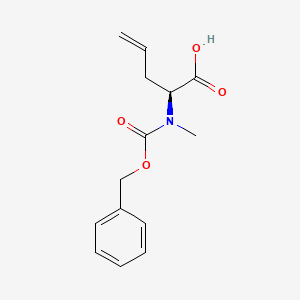 molecular formula C14H17NO4 B15051756 (S)-2-(((Benzyloxy)carbonyl)(methyl)amino)pent-4-enoic acid 