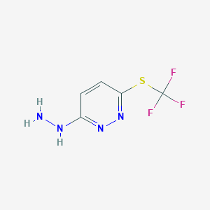 (6-Trifluoromethylsulfanylpyridazin-3-yl)-hydrazine