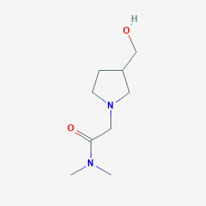 2-(3-(Hydroxymethyl)pyrrolidin-1-yl)-N,N-dimethylacetamide