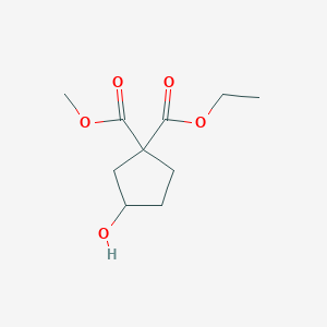 1-Ethyl 1-methyl 3-hydroxycyclopentane-1,1-dicarboxylate