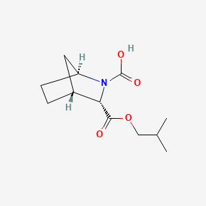 (1S,3S,4R)-3-[(2-methylpropoxy)carbonyl]-2-azabicyclo[2.2.1]heptane-2-carboxylic acid