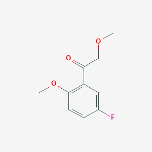 molecular formula C10H11FO3 B15051804 1-(5-Fluoro-2-methoxyphenyl)-2-methoxyethan-1-one 