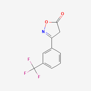 molecular formula C10H6F3NO2 B1505184 3-[3-(Trifluoromethyl)phenyl]-1,2-oxazol-5(4H)-one CAS No. 32577-69-8